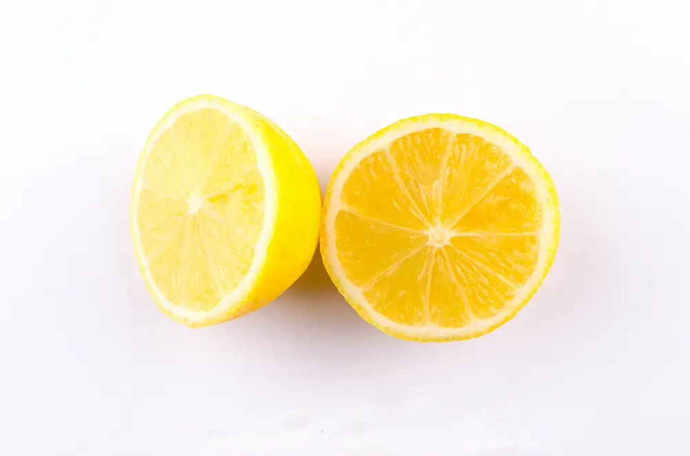 Lemon cut in half