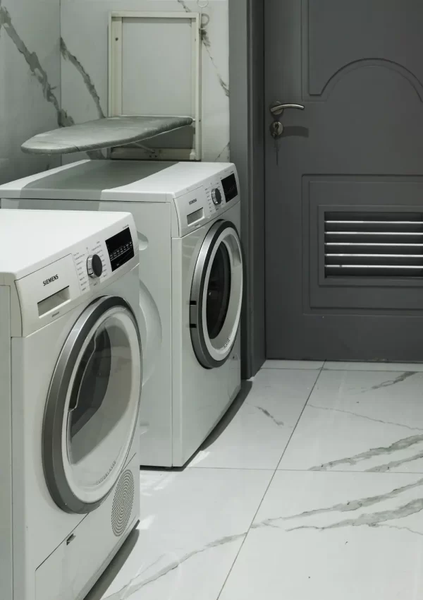 Clean laundry room