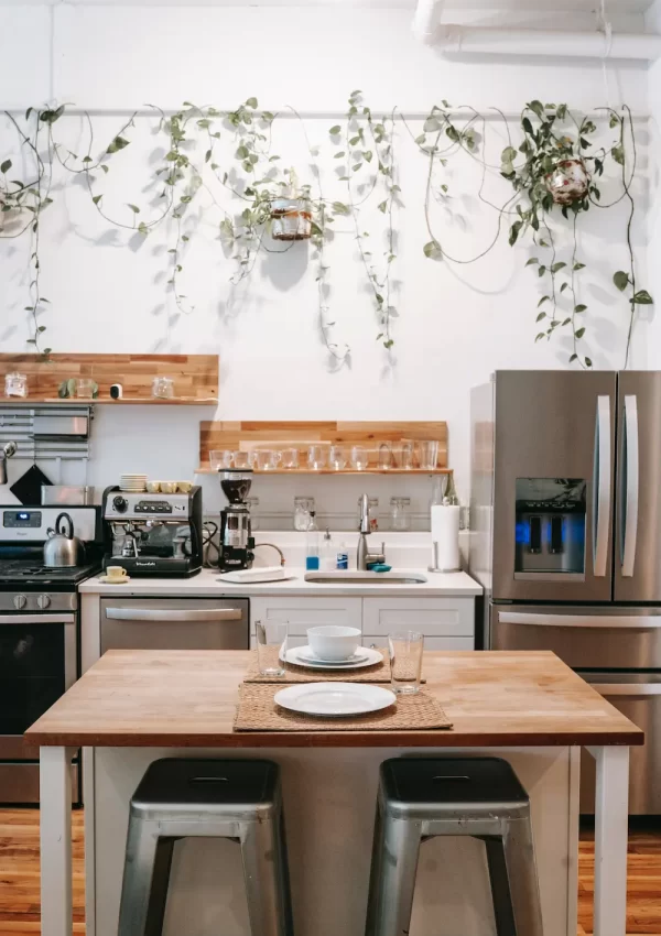 kitchen decorated scandinavian style