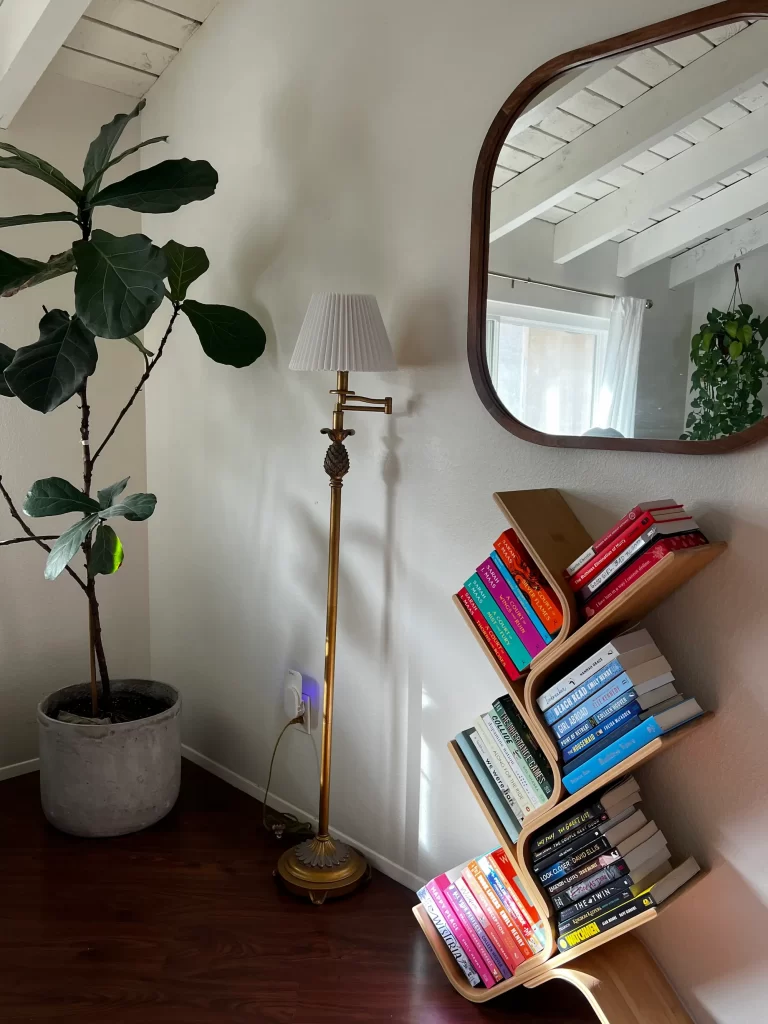 bamboo bookshelf